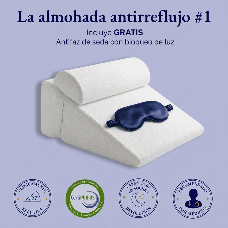 Noctis 2.0™ – Almohada Antirreflujo y Antirronquidos