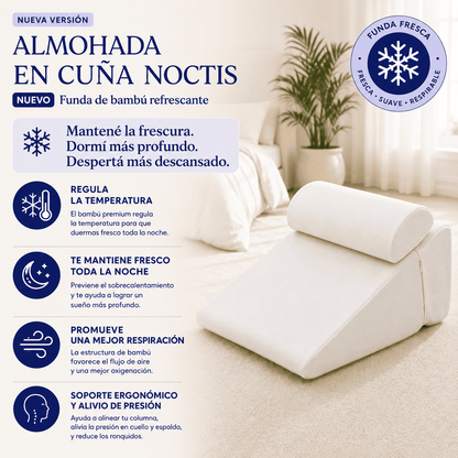 Noctis 2.0™ – Almohada Antirreflujo y Antirronquidos