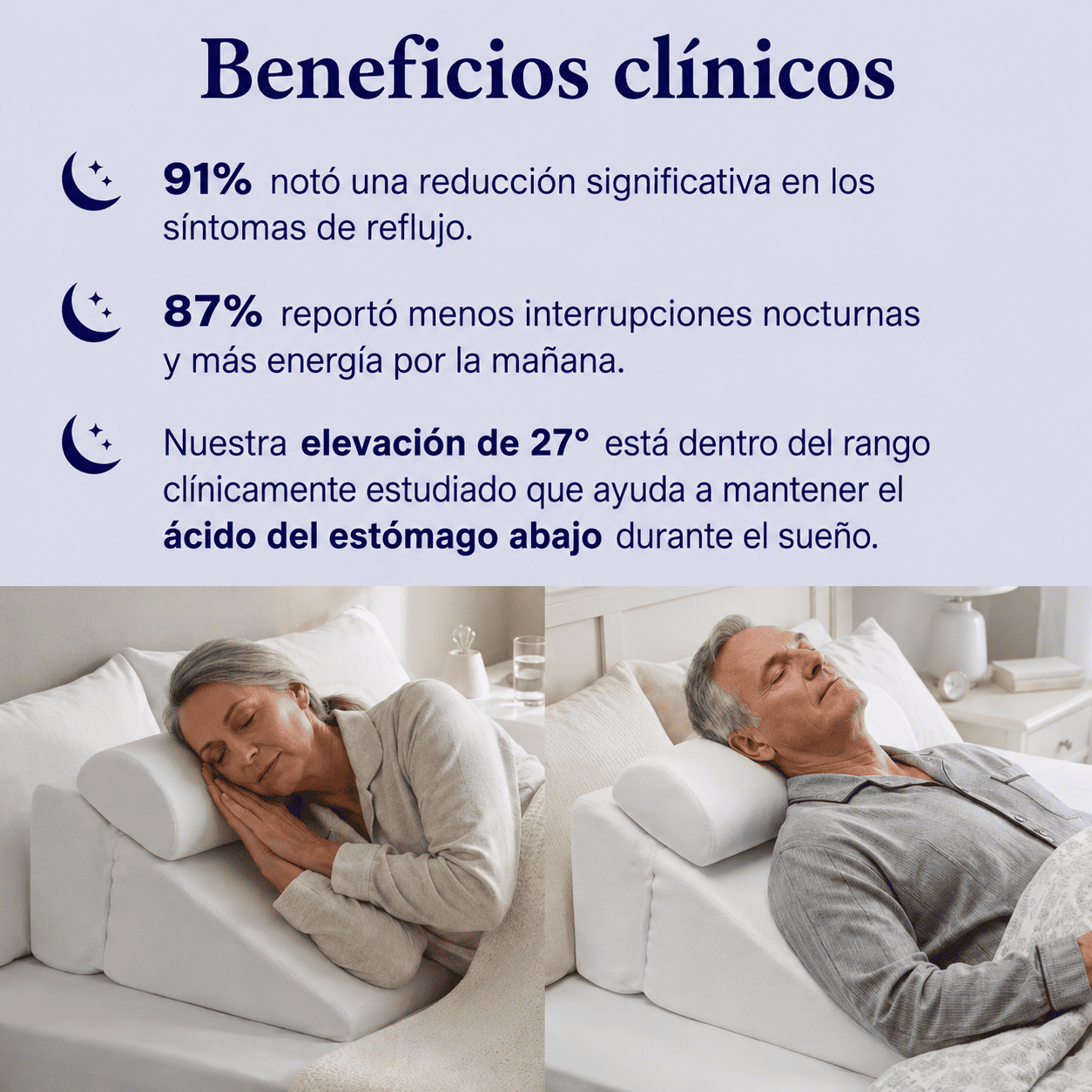 Noctis 2.0™ – Almohada Antirreflujo y Antirronquidos